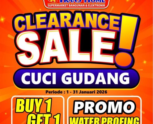 clearance sale cuci gudang promo waterproofing