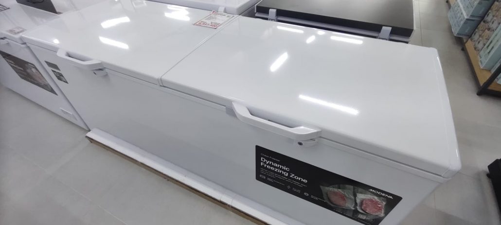 chest freezer 2 pintu modena