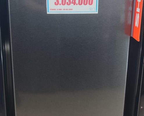 sharp kulkas freezer 6 rak