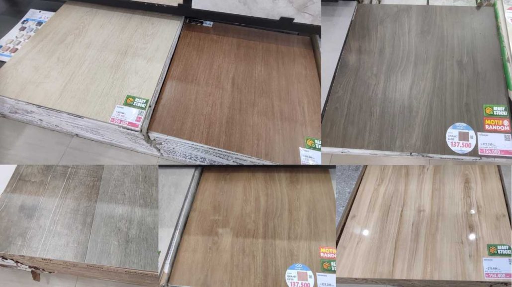 granit motif kayu