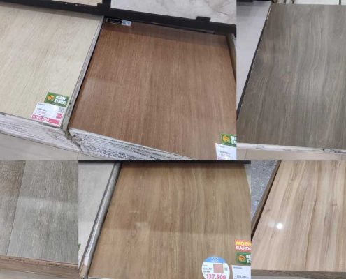 granit motif kayu