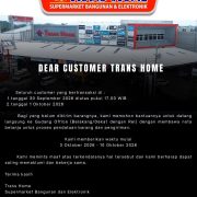Operasional sementara Trans Home