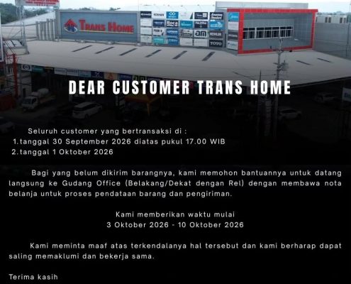Operasional sementara Trans Home